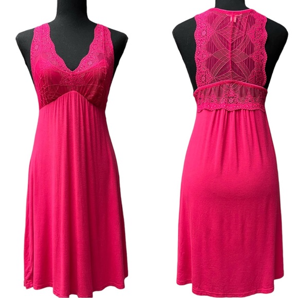 fleur't Other - Fleur't Lingerie | Lace Trim Flowy Slip Dress Sleepwear